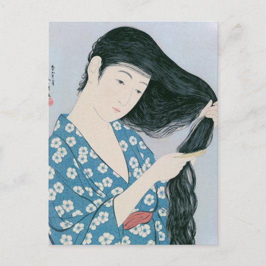 Ukiyoe [Goyo] Hair combi Briefkaart (Voorkant)