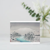 Ukiyoe [Goyo] Snowy Ibukiyama Mountains Briefkaart (Staand voorkant)