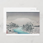 Ukiyoe [Goyo] Snowy Ibukiyama Mountains Briefkaart (Voorkant / Achterkant)