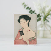 Ukiyoe (Goyo) Vrouw in make-up Briefkaart (Staand voorkant)