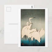 Ukiyoe - Groeten in de sneeuw Briefkaart (Voorkant / Achterkant)