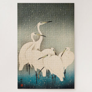 Ukiyoe - Groeten in de sneeuw Legpuzzel