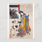 ukiyoe - Hakkenden - No.09 Fuse-hime & Yatsufusa - Briefkaart (Voorkant)