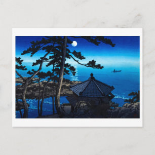 ukiyoe [hasui] A03 Maan bij Izura Briefkaart