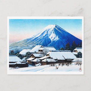 ukiyoe [hasui] A22 Heldere luchten na sneeuw bij Y Briefkaart