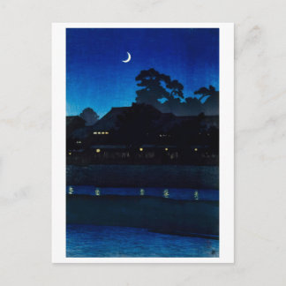 ukiyoe [hasui] A25 Nagare-no-Kuruwa in Kanazawa Briefkaart