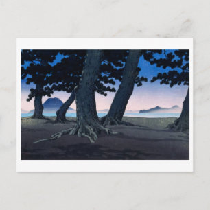 ukiyoe [hasui] A27 Strand bij Kaiganji in Sanuki Briefkaart