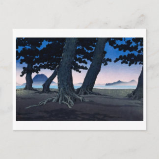 ukiyoe [hasui] A27 Strand bij Kaiganji in Sanuki Briefkaart