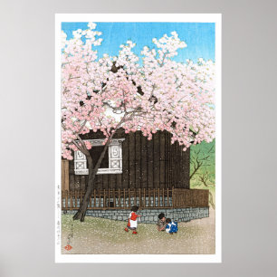 ukiyoe - hasui - C01 - Atagoyama-heuvel in de lent Poster
