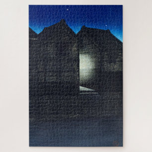 ukiyoe - hasui - C04 - Shinkawa Rive at Night - Legpuzzel