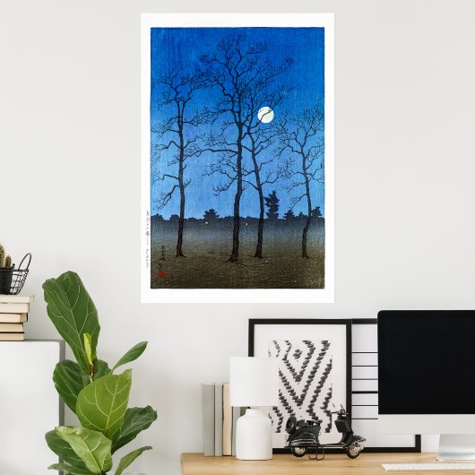 ukiyoe - hasui - C05 - Fields of Toyam - Poster (Thuiskantoor)