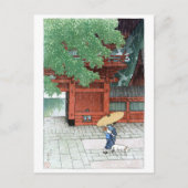 ukiyoe - hasui - C06 - Sanno Shrine in Early Sum . Briefkaart (Voorkant)