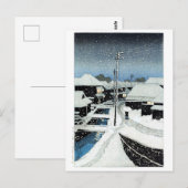 ukiyoe - hasui - C07 - Het dorp Terashima ... Briefkaart (Voorkant / Achterkant)