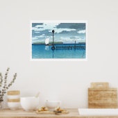 ukiyoe - hasui - C09 - Off Shinagawa - Poster (Keuken)