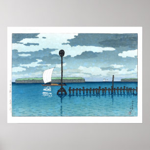 ukiyoe - hasui - C09 - Off Shinagawa - Poster