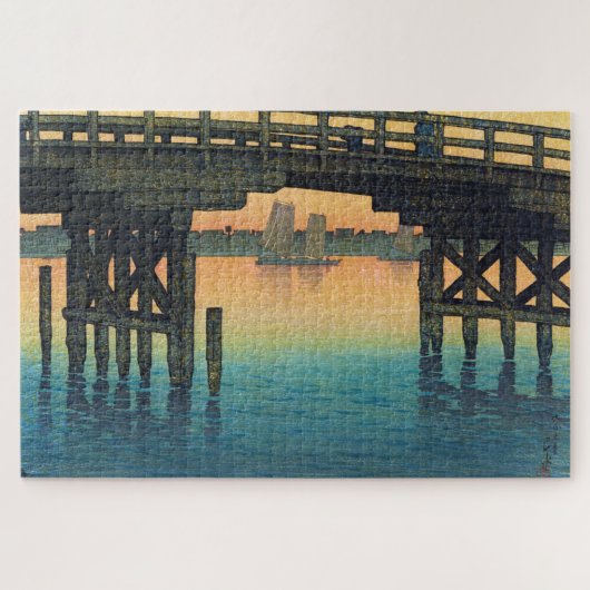 ukiyoe - hasui - C10 - Kaminohashi Bridge ... Legpuzzel (Horizontaal)