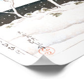 ukiyoe - hasui - C11 - Shirahige in sneeuw - Poster (Hoek)