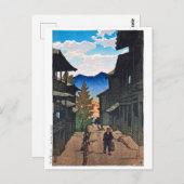 ukiyoe [hasui] C13 Herfst in de Arayu Spa Briefkaart (Voorkant / Achterkant)