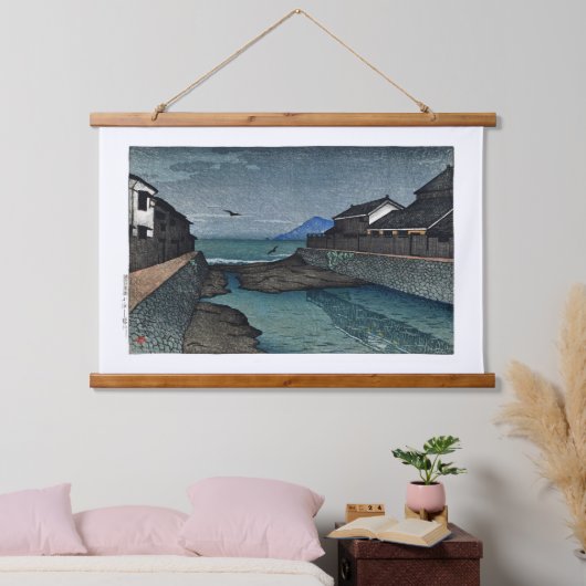 ukiyoe [hasui] C17 Hori River, Obama Hangend Wandkleed (Slaapkamer)