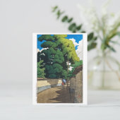 ukiyoe [hasui] C21 Shimohonda-town, Kanazawa Briefkaart (Staand voorkant)