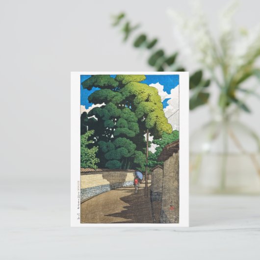 ukiyoe [hasui] C21 Shimohonda-town, Kanazawa Briefkaart (Staand voorkant)