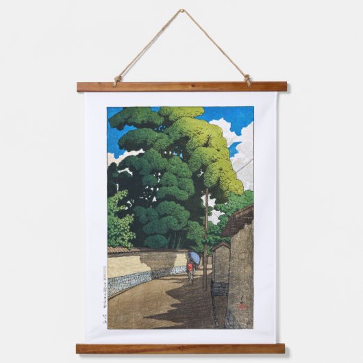 ukiyoe [hasui] C21 Shimohonda-town, Kanazawa Hangend Wandkleed (Voorkant)