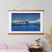 ukiyoe [hasui] C22 Haven van Ebisu, Sado Island Hangend Wandkleed (Slaapkamer)