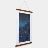 ukiyoe [hasui] C24 Avonddouche, Teradomari Hangend Wandkleed (Gebogen)