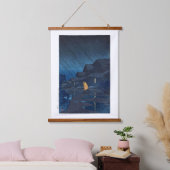 ukiyoe [hasui] C24 Avonddouche, Teradomari Hangend Wandkleed (Slaapkamer)