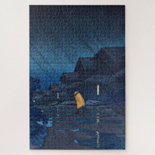 ukiyoe [hasui] C24 Avonddouche, Teradomari Legpuzzel