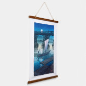 ukiyoe [hasui] C25 Asahi Bridge, Ojiya Hangend Wandkleed (Gebogen)