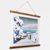 ukiyoe [hasui] C27 Amanohashidate in Sneeuw Hangend Wandkleed (Gebogen)