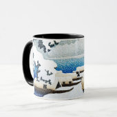 ukiyoe [hasui] C27 Amanohashidate in Sneeuw Mok (Voorkant links)