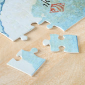 ukiyoe [hasui] C28 Dawn sneeuw in de haven van Ogi Legpuzzel (Zijkant)