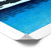 ukiyoe [hasui] C28 Dawn sneeuw in de haven van Ogi Poster (Hoek)