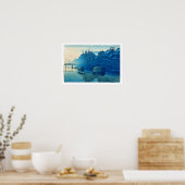 ukiyoe [hasui] C29 Morning in Dotonbori, Osaka Poster (Keuken)