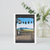 ukiyoe [hasui] C31 Nigatsu Hall, Nara Briefkaart (Staand voorkant)