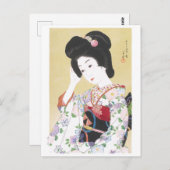 ukiyoe - hasui - m01 - De fadende lente - Briefkaart (Voorkant / Achterkant)