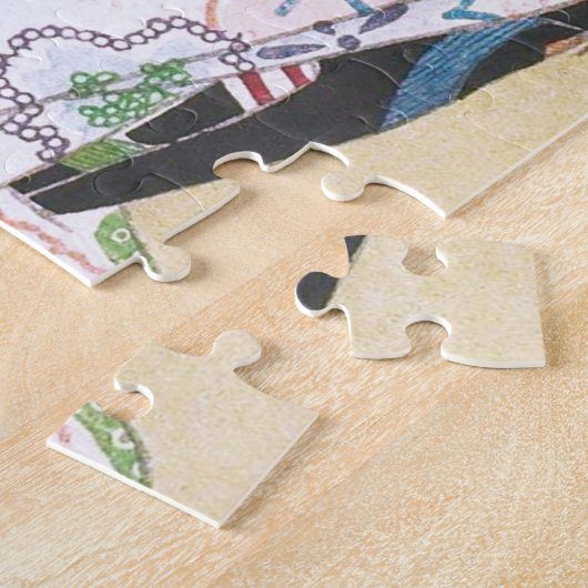 ukiyoe - hasui - m01 - De fadende lente - Legpuzzel (Zijkant)