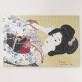 ukiyoe - hasui - m01 - De fadende lente - Legpuzzel (Horizontaal)