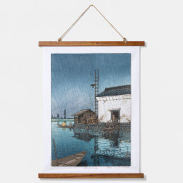 ukiyoe - hasui - m02 - Ushibori in de regen - Hangend Wandkleed