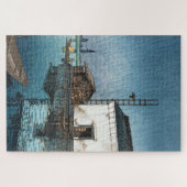 ukiyoe - hasui - m02 - Ushibori in de regen - Legpuzzel (Horizontaal)