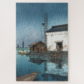 ukiyoe - hasui - m02 - Ushibori in de regen - Legpuzzel (Verticaal)