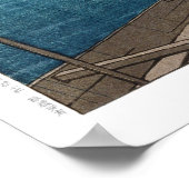 ukiyoe - hasui - m02 - Ushibori in de regen - Poster (Hoek)