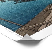 ukiyoe - hasui - m02 - Ushibori in de regen - Poster (Hoek)