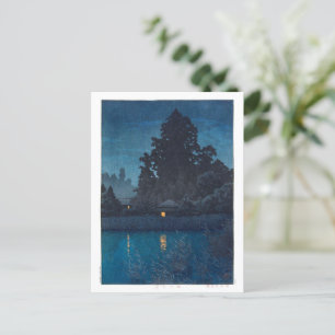 ukiyoe - hasui - m03 - Omiya in de regen - Briefkaart