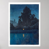 ukiyoe - hasui - m03 - Omiya in de regen - Poster (Voorkant)