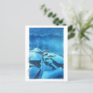 ukiyoe - hasui - m04 - Hataori Hot Spring - Briefkaart