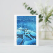 ukiyoe - hasui - m04 - Hataori Hot Spring - Briefkaart (Staand voorkant)