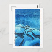 ukiyoe - hasui - m04 - Hataori Hot Spring - Briefkaart (Voorkant / Achterkant)